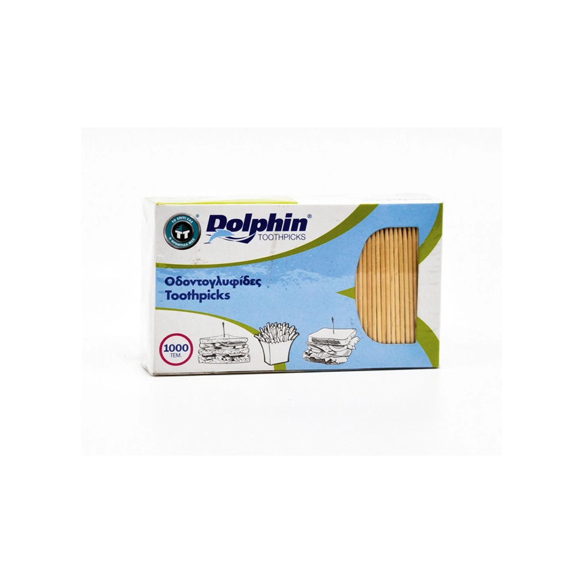 73104 ΟΔΟΝΤΟΓΛΥΦΙΔΕΣ ΞΥΛΙΝΕΣ 1000 ΤΕΜ DOLPHIN - Image 1