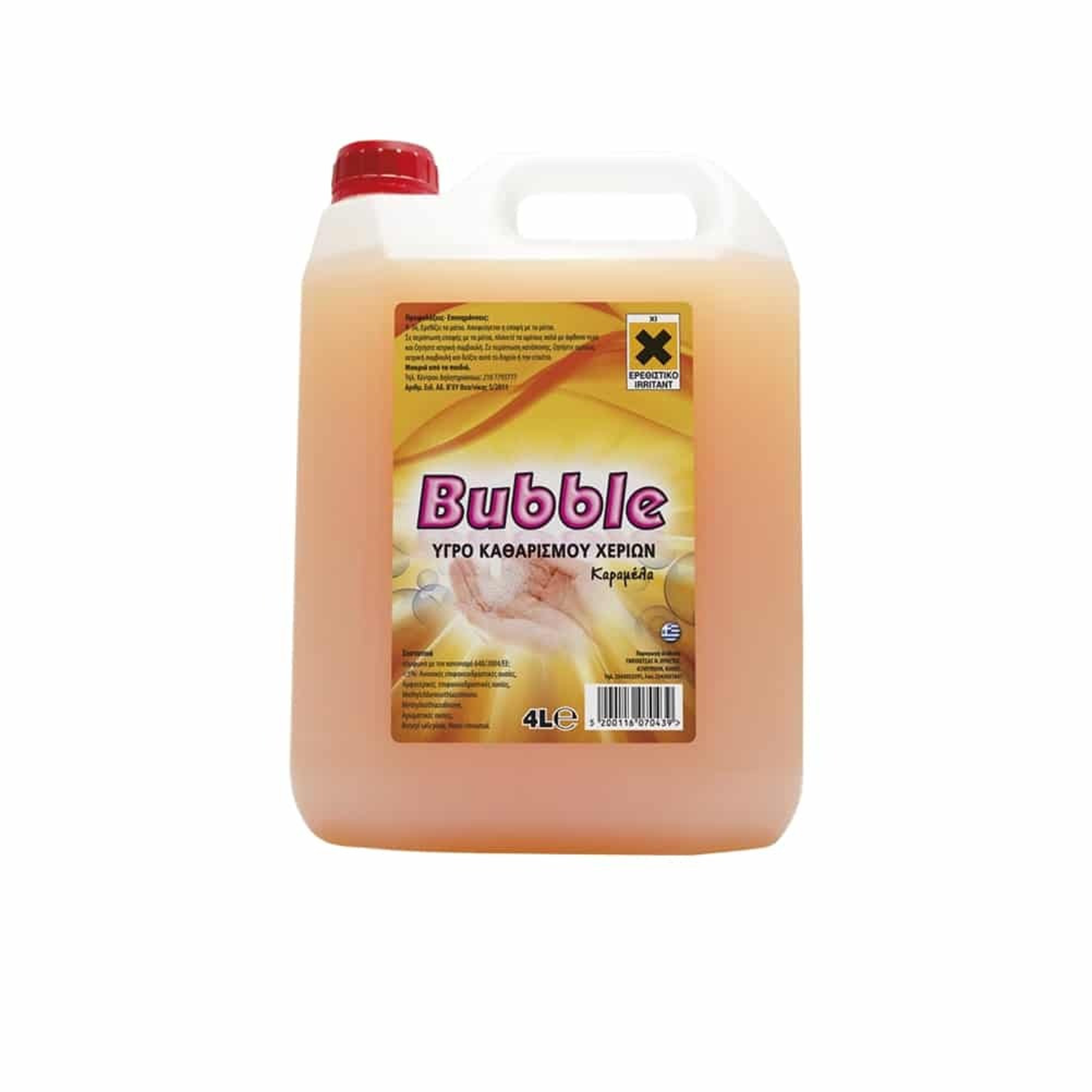 75501 BUBBLE ΚΑΘ. ΧΕΡΙΩΝ 4λ ΚΑΡΑΜΕΛΑ - Image 1